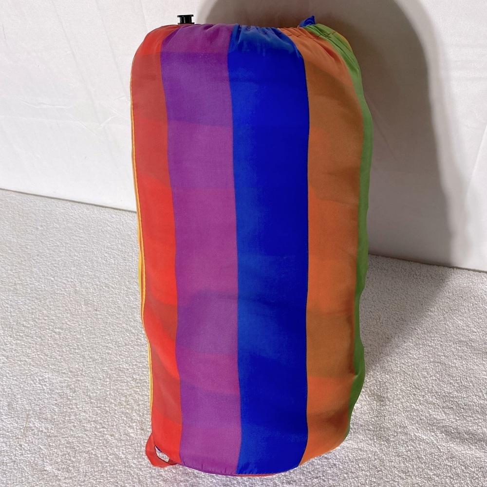 Vintage Rainbow Striped Sleeping Bag - Picture 1 of 16